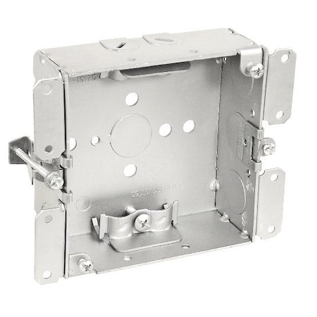 Southwire Electrical Box, 21 cu in, Square Box Type, 4 Gangs, Steel, Square Shape 52151-OWR